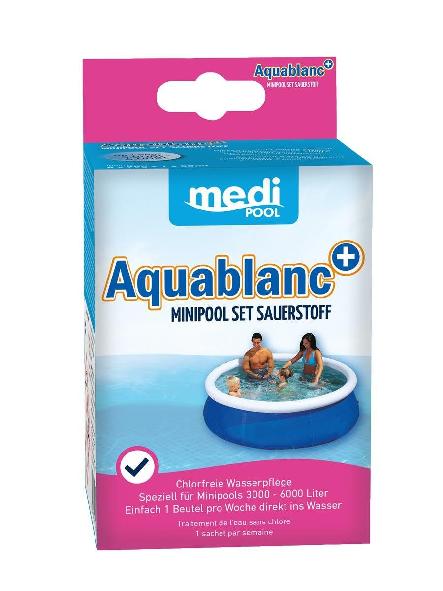 mediPOOL Poolpflege mediPOOL Aquablanc Mini Pool Set Sauerstoff, (Spar-Set)
