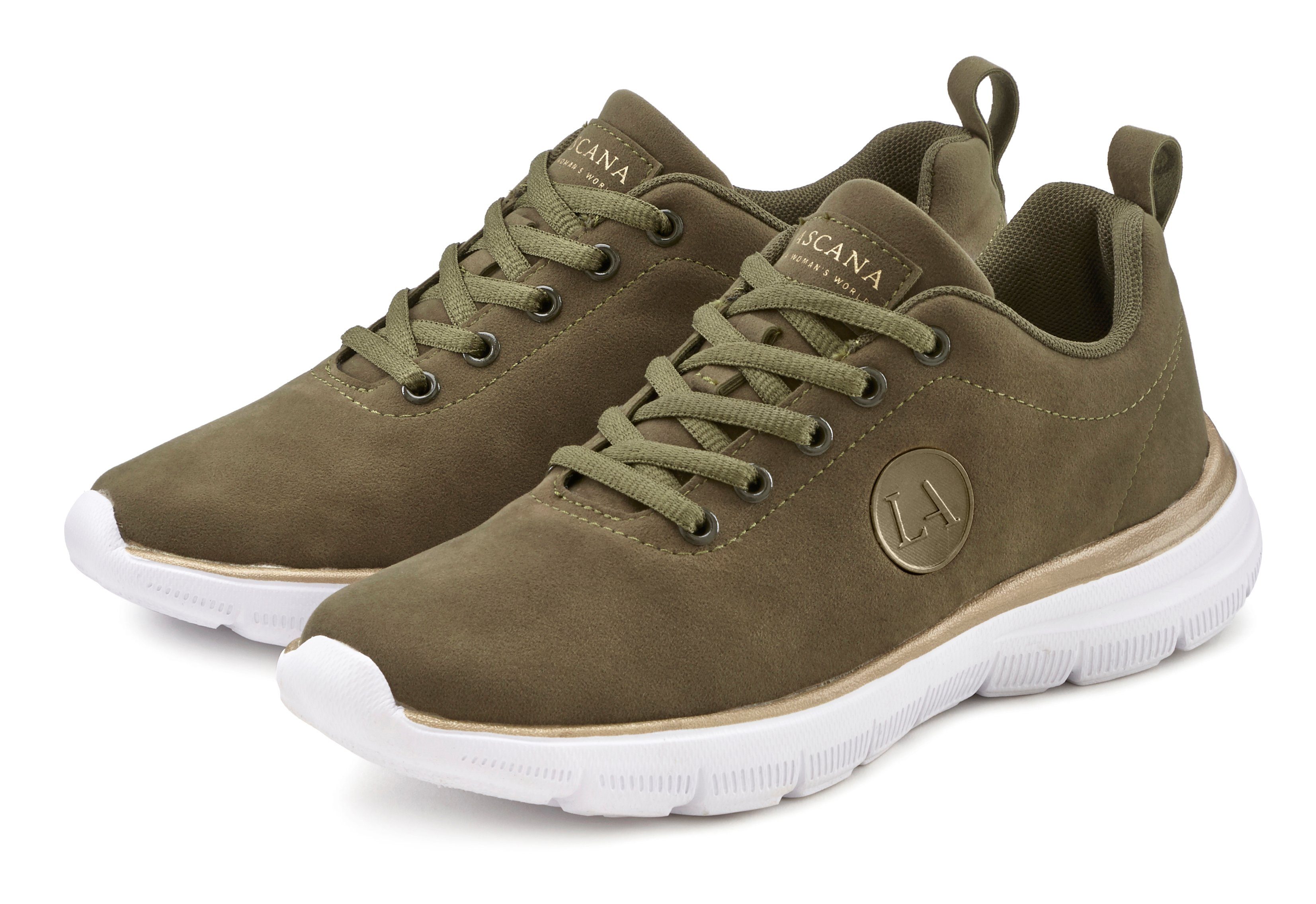 LASCANA Sneaker pflegeleicht, ultraleicht, Schnürhalbschuhe, Freizeitschuhe günstig online kaufen