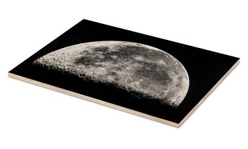 Posterlounge Holzbild NASA, Der Mond, Schlafzimmer Fotografie