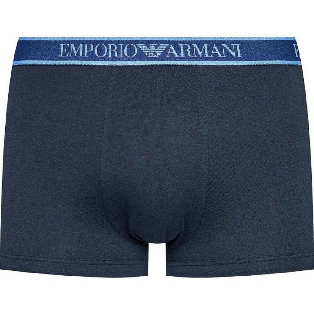 Emporio Armani Boxer 3 Pack Trunk Herren Boxer Unterwäsche 112130 4F717 75336 Atmungsaktiv, Stretch