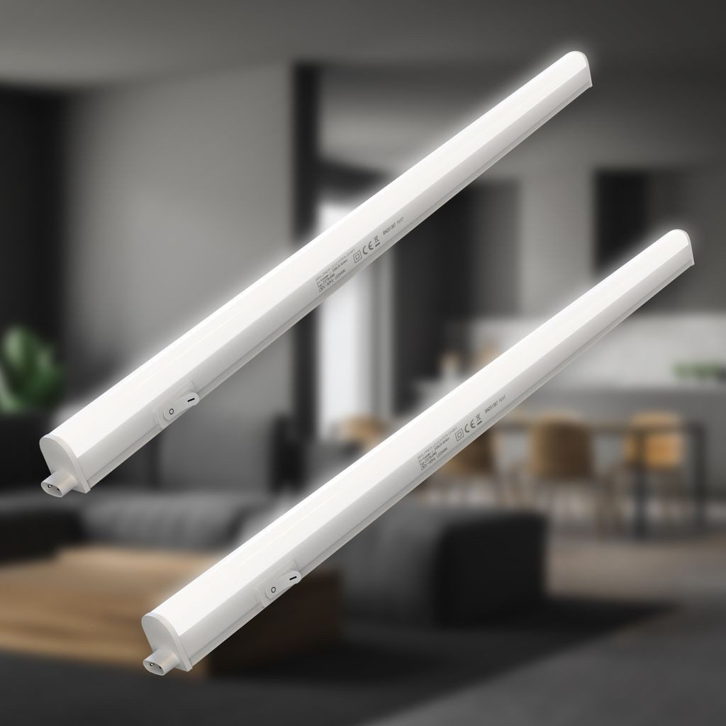 LED Unterbauleuchte 2x LED Schrankunterbauleuchte Küche 58cm weiß 2479166B