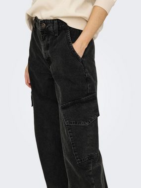 ONLY High-waist-Jeans Pernille (1-tlg) Drapiert/gerafft