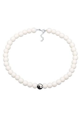 Elli Choker Harz Perlen Yin-Yang Bead 925 Silber