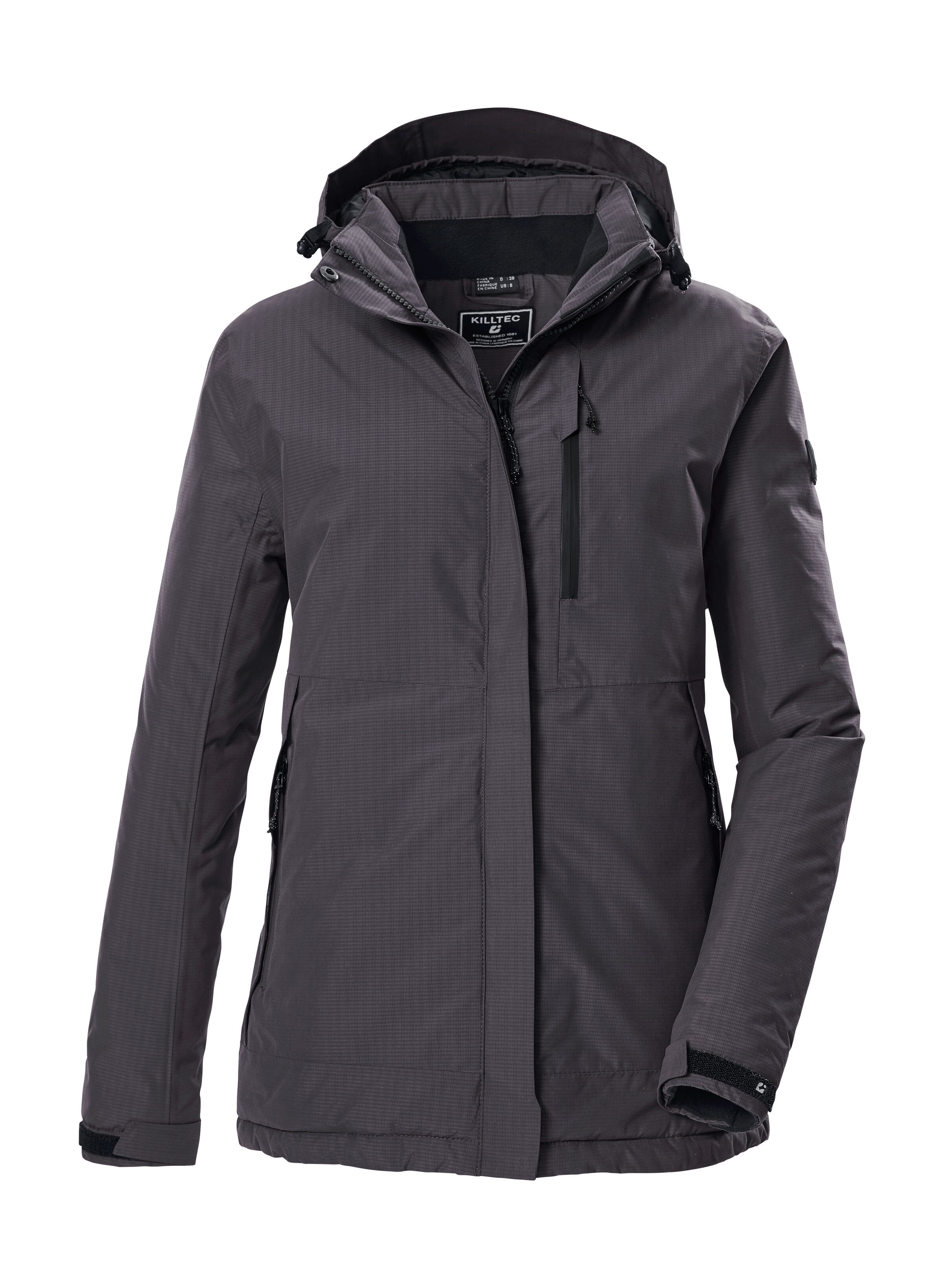 Killtec Funktionsjacke KOW 225 WMN JCKT Atmungsaktive, wind- und wasserdichte Damenjacke, abnehmbare Kapuze
