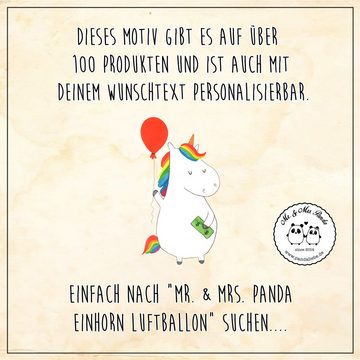 Mr. & Mrs. Panda Teeglas Einhorn Luftballon - Transparent - Geschenk, Unicorn, Geld, Teeglas, Premium Glas, Edler Aufdruck
