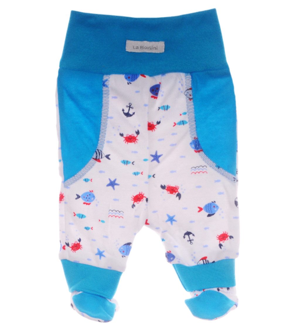 La Bortini Body & Hose Baby Anzug Wickelbody und Schlupfhose Erstlingsset in Türkis