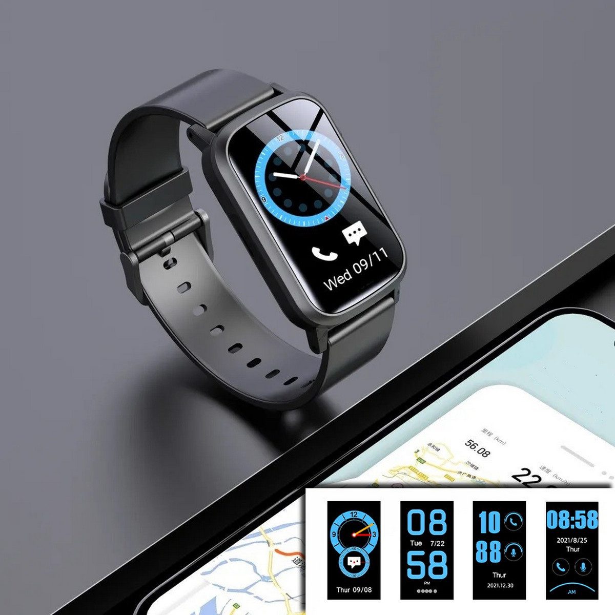 NikuTRAX Krankenpflegeuhr GPS-Smartwatch NC92S mit Sturzerkennung und Vitalfunktionen