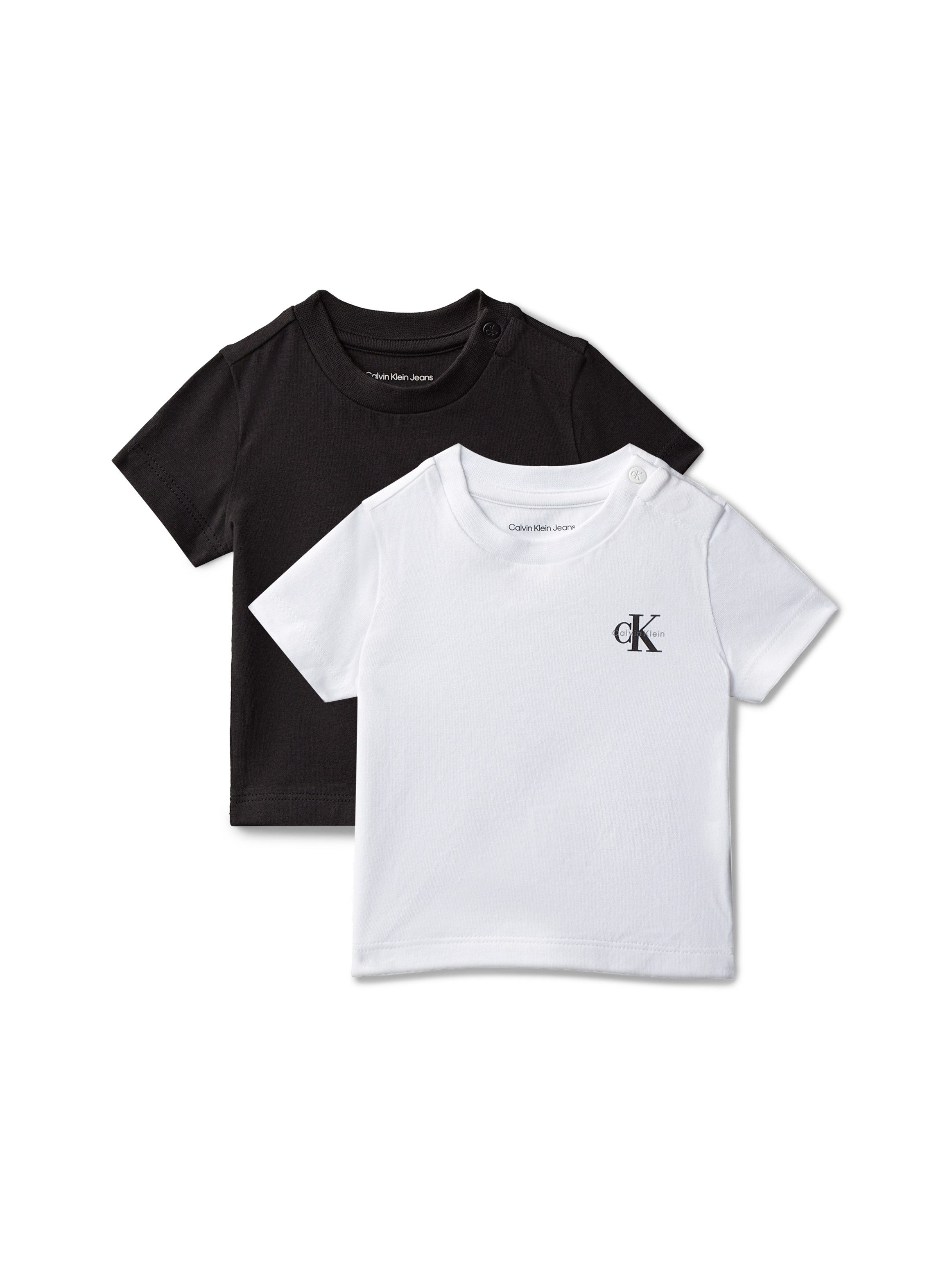 Calvin Klein Jeans T-Shirt 2-PACK Jersey Tees (2-tlg) Regular fit für Babys mit Druckknopf am Ausschnitt