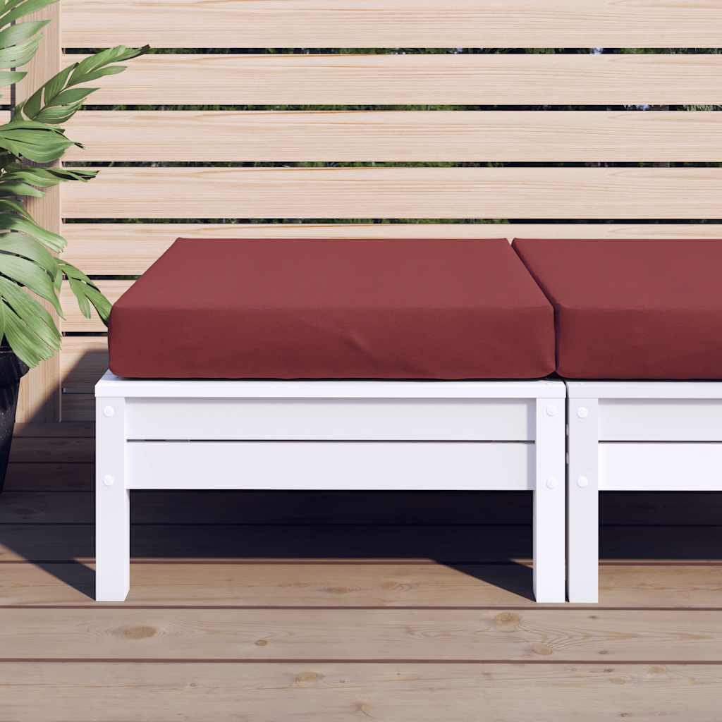 vidaXL Sitzauflage Palettenkissen Melange Weinrot 60x60x9,5 günstig online kaufen