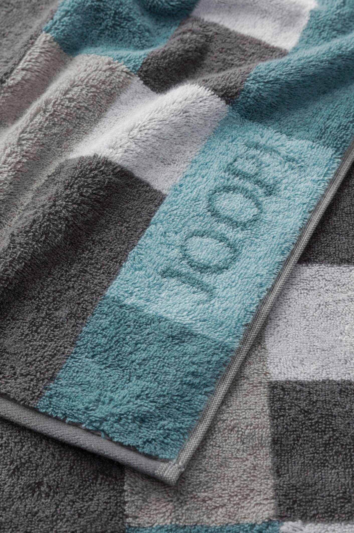 Textil Handtücher - LIVING (2-St) Graphite MOSAIC INFINITY Joop! Handtuch-Set, JOOP!