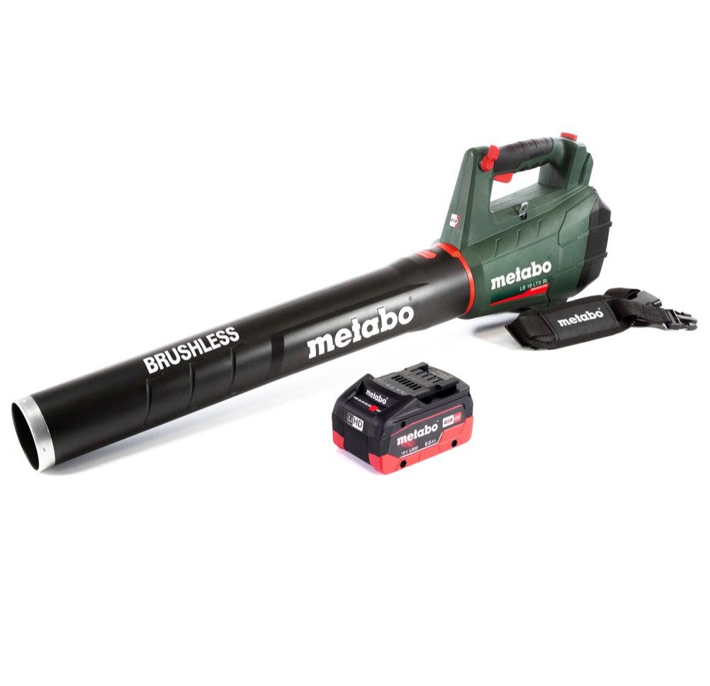 metabo Akku-Laubbläser LB 18 LTX BL Akku Laubbläser 18 V Brushless + 1x Akku 8,0 Ah