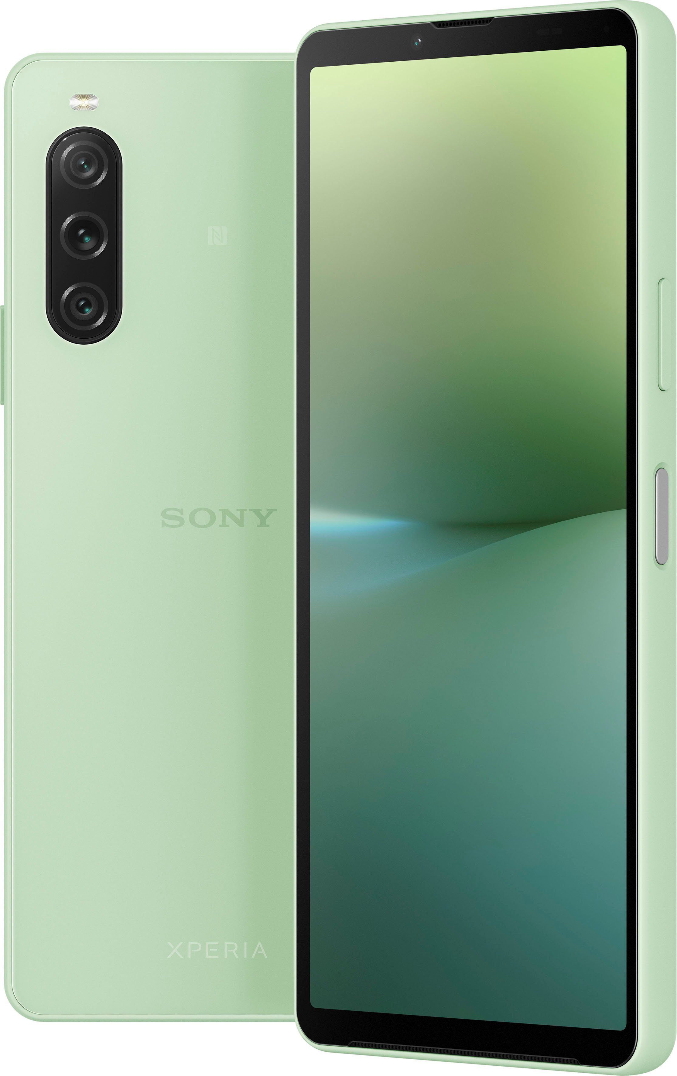 Sony XPERIA Zoll, Kamera) 128 48 (15,5 GB cm/6,1 10V MP Smartphone Speicherplatz, salbeigrün