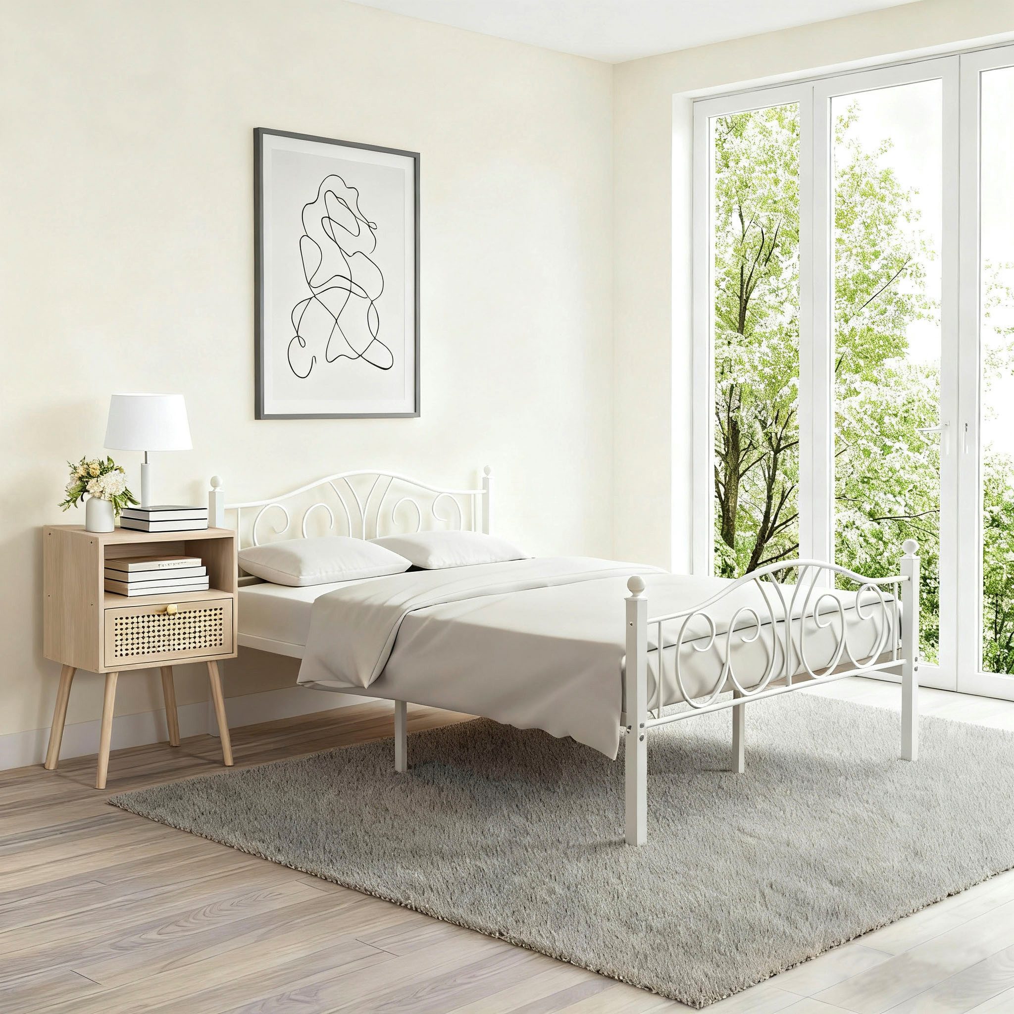 OTTO home Metallbett LUND Landhausbett Bett Märchenbett Prinzessinbett, Trä günstig online kaufen