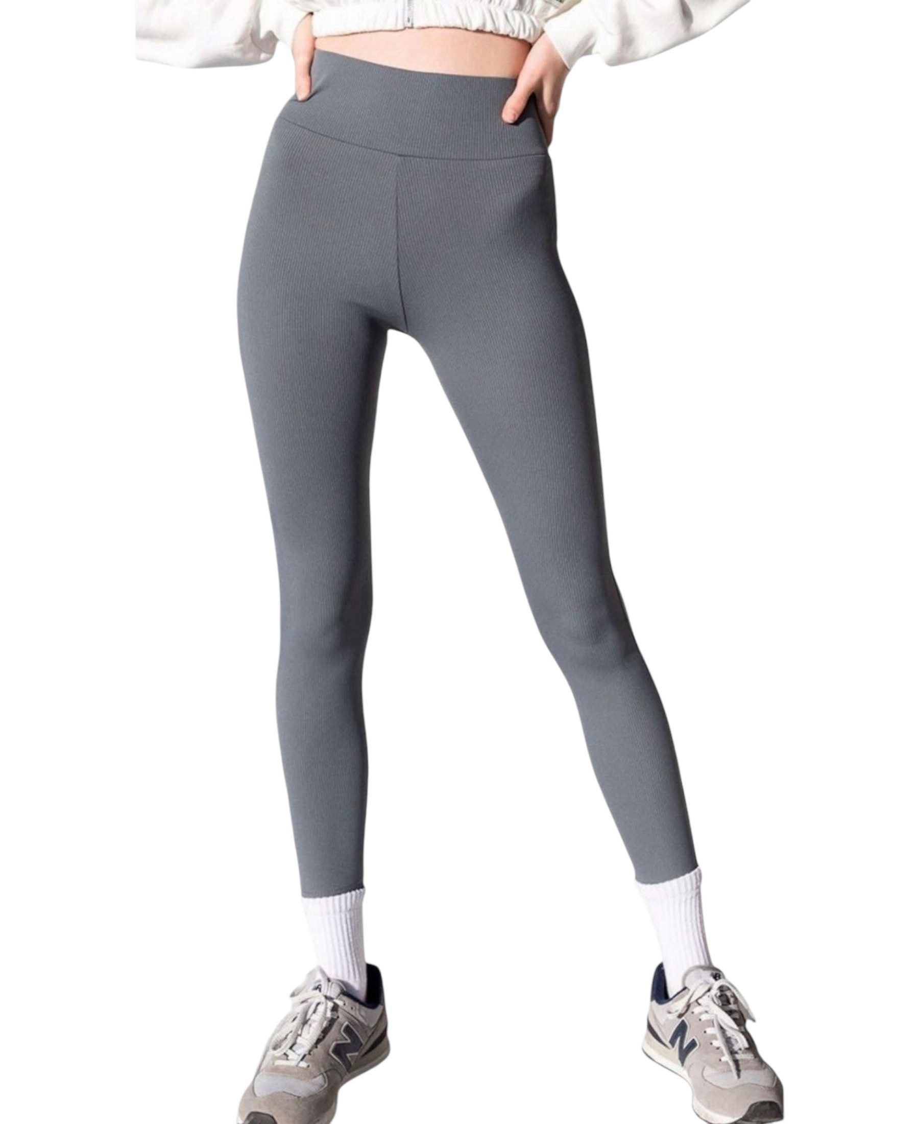 fashionshowcase Leggings Gerippte Leggings mit Fleecefutter günstig online kaufen