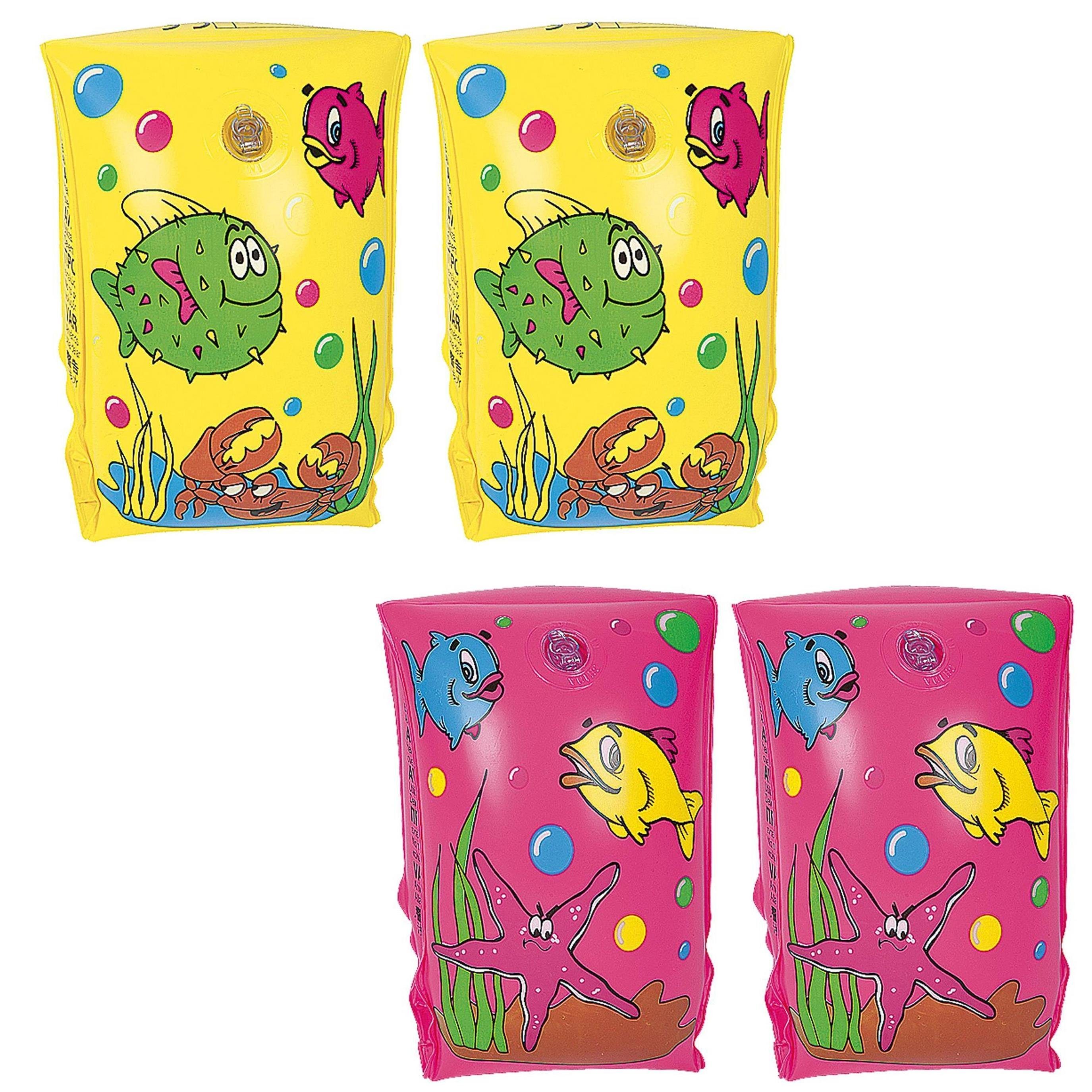 SunClub Schwimmflügel Schwimmhilfe Unterwasserwelt (Einzelpack), Schwimmärmel 25x15 cm für Kinder