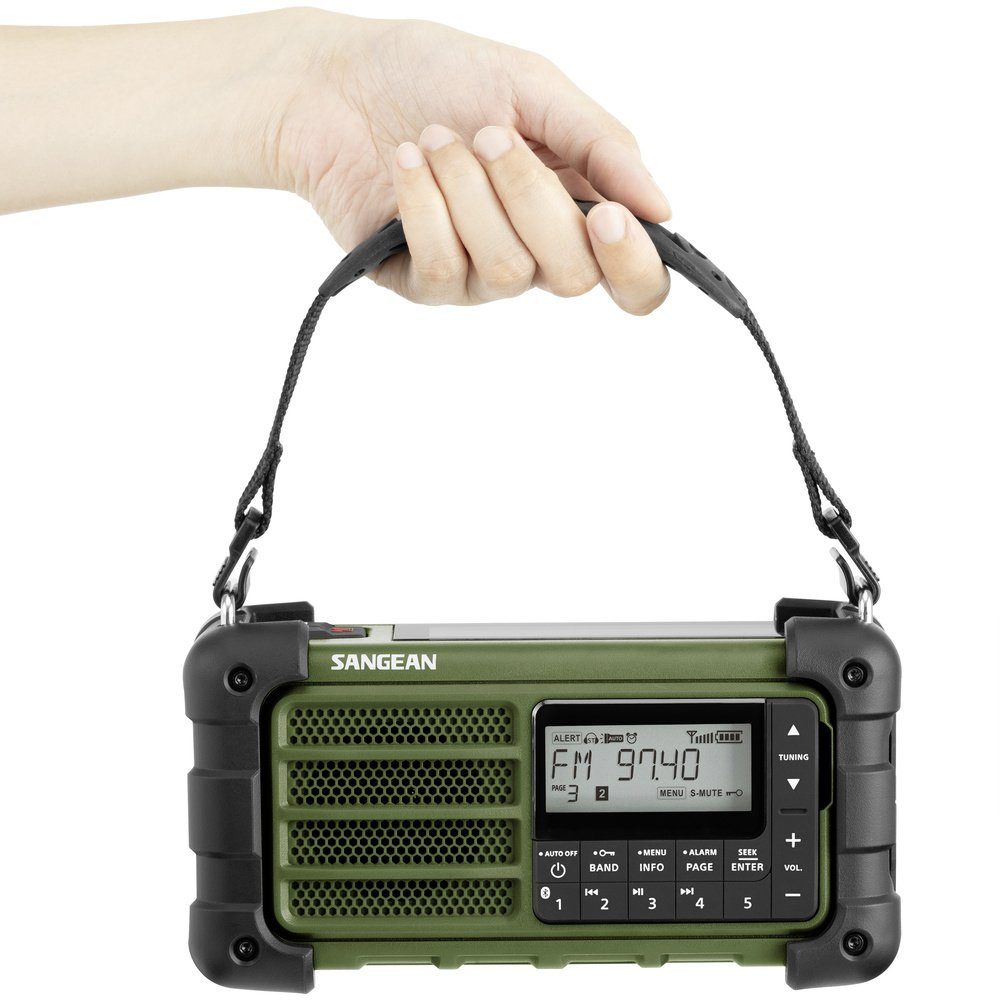 Outdoorradio MMR-99 Bluetooth® UKW, Radio MW Sangean Solarpan Sangean Notfallradio,