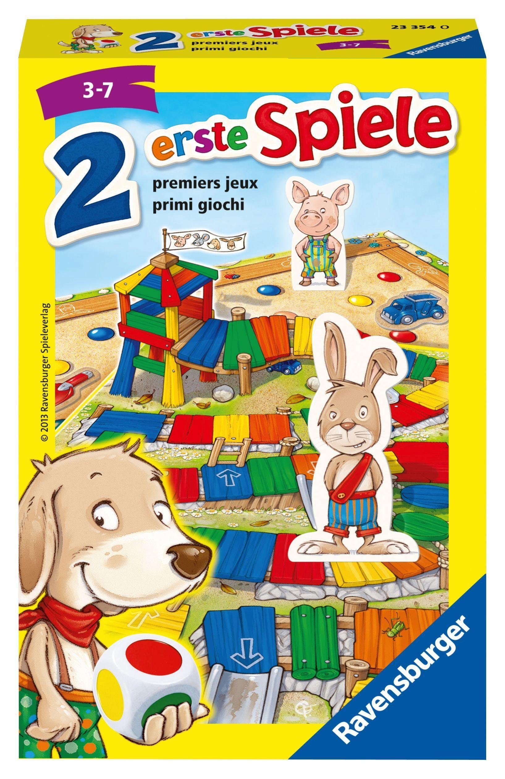 Ravensburger Spiel 2 erste Spiele - Reisespiel ab 3 Jahre