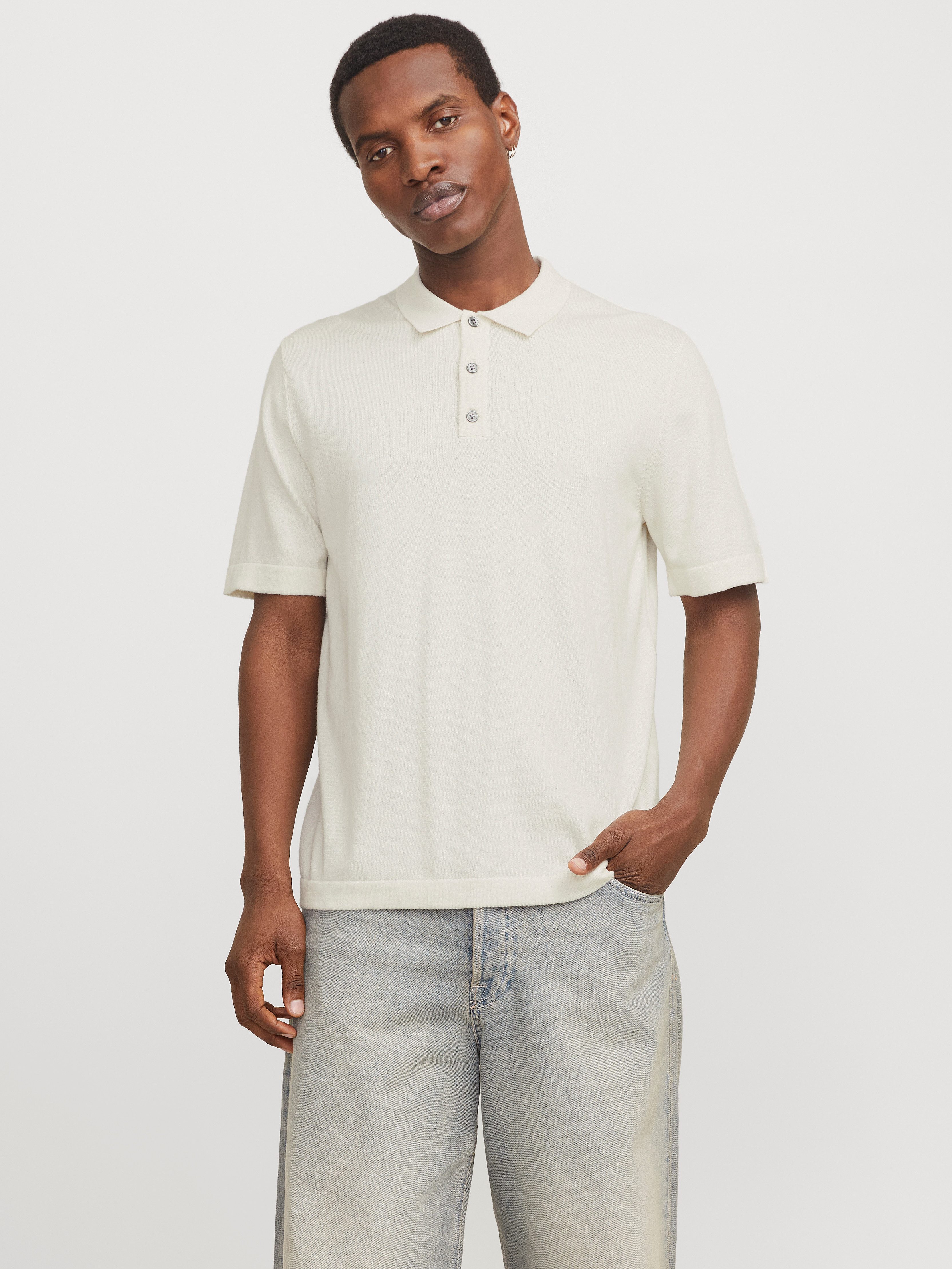 Jack & Jones Kurzarmpullover JJEEMIL KNIT günstig online kaufen