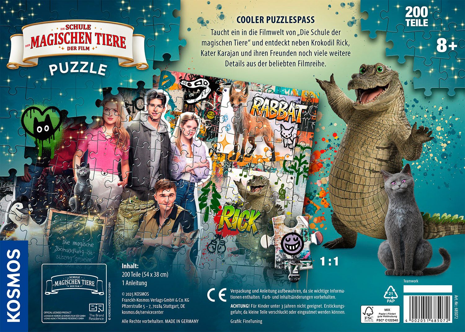 Kosmos Puzzle Die Schule der magischen Tiere, Teamwork, 100 Puzzleteile, Ma günstig online kaufen