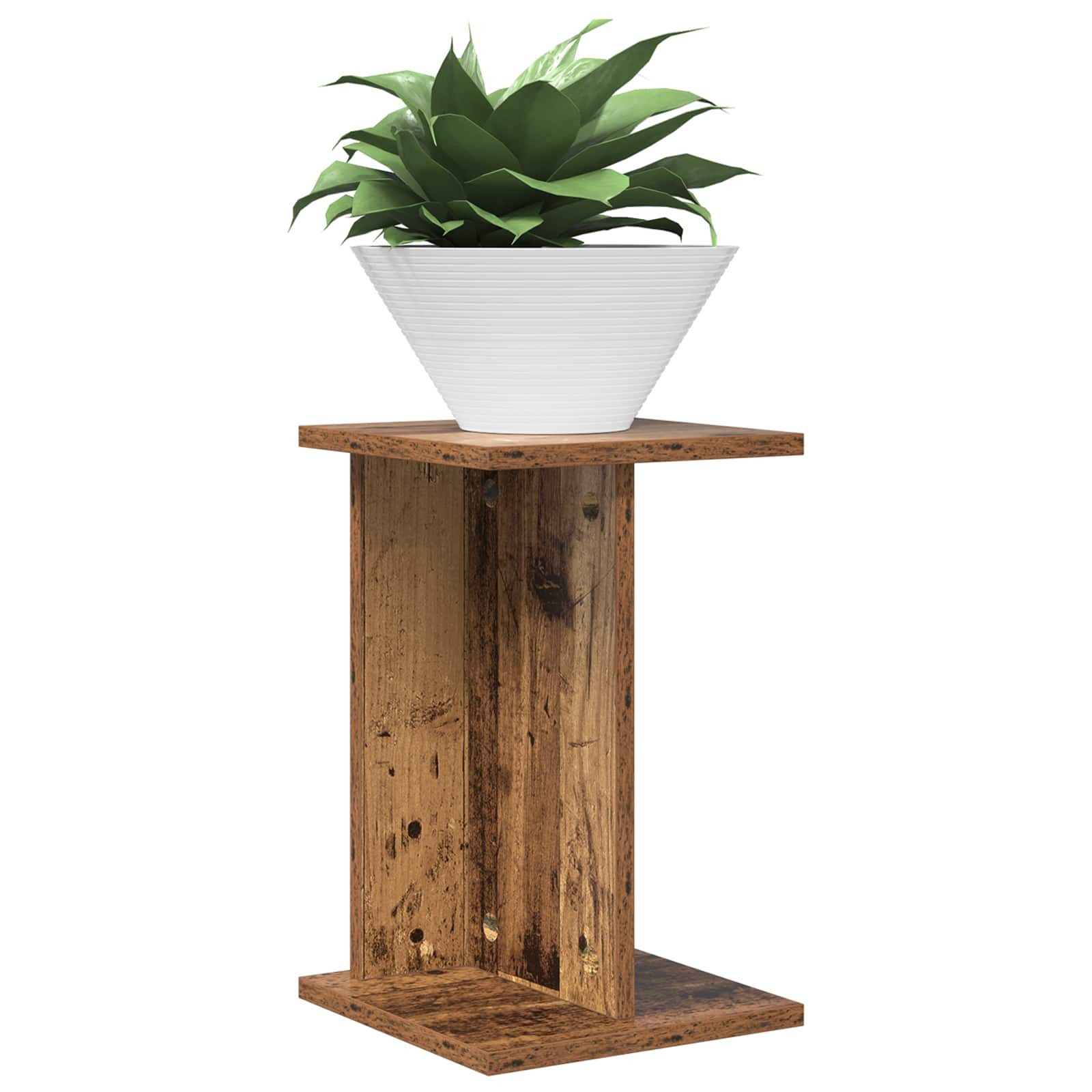 vidaXL Blumenständer Pflanzenständer Altholz 25 x 25,5 x 40,5 cm Holzwerkstoff (1 St)
