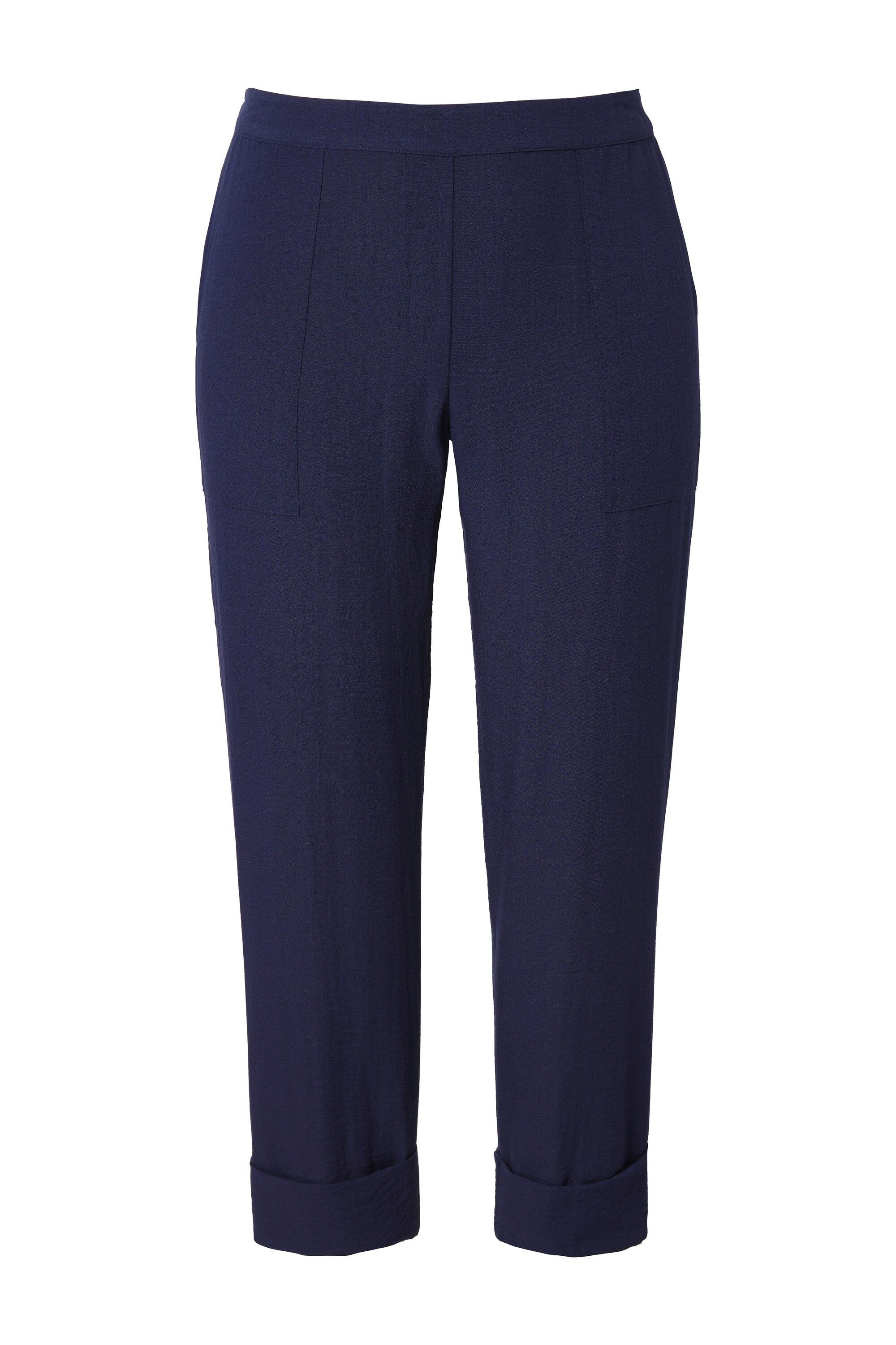 Ulla Popken Funktionshose verkürzte Hose Rena schmales Bein Bügelfalte günstig online kaufen