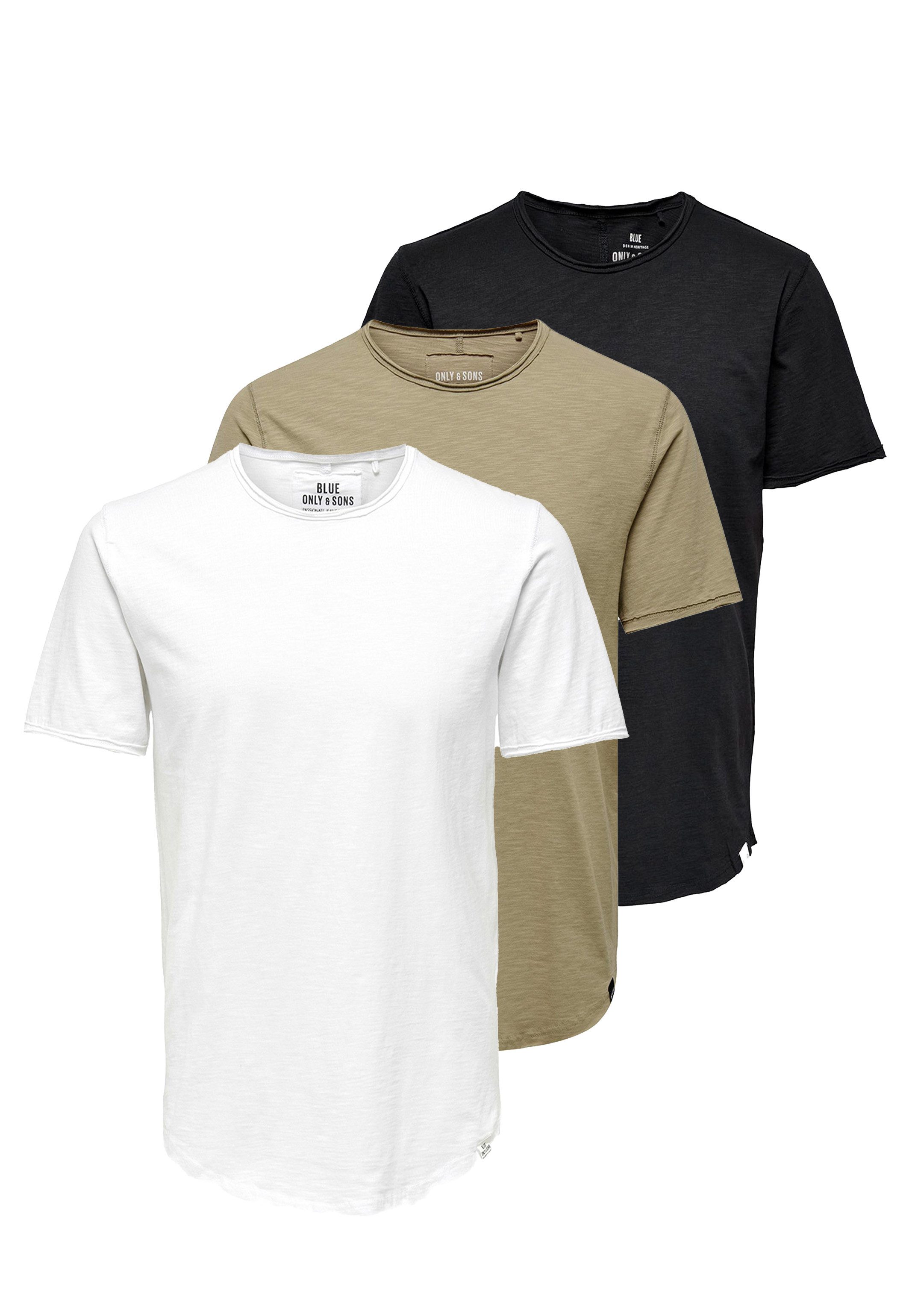 ONLY & SONS T-Shirt 3er Pack günstig online kaufen