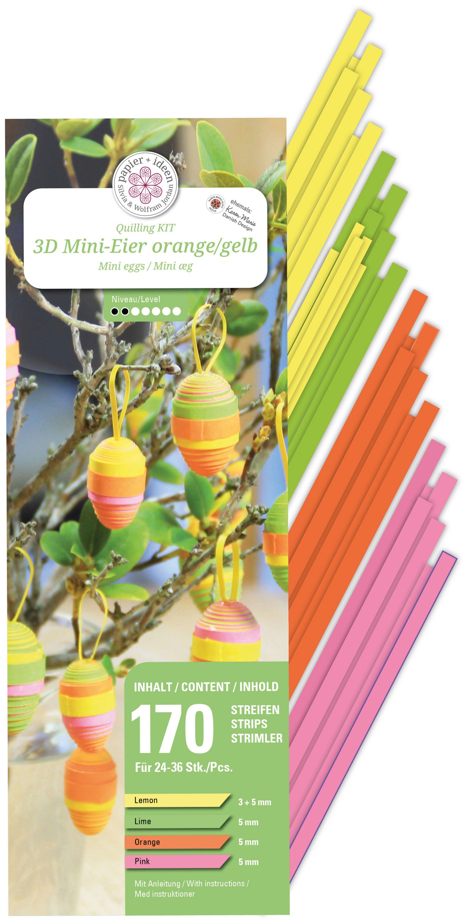 papier+ideen Kreativset Mini-Eier, Bastelset