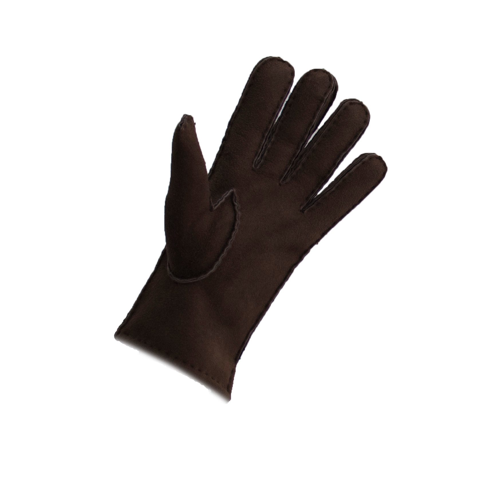 Reissner Lammfelle Lederhandschuhe Handschuhe echtes Lammfell Obermaterial Veloursleder Braun XXL (1-St)