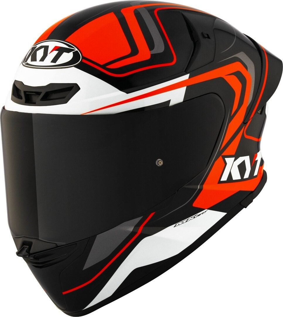 KYT Motorradhelm TT-Revo Overtech Helm, Pinlock, Ratschenverschluss, Spoiler, ECE 22.06