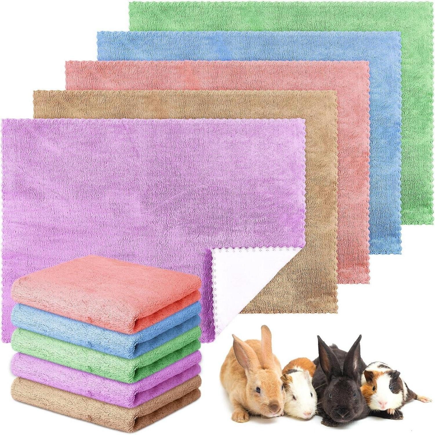 Kleintierkäfig 10 Stück Wasserdichte Meerschweinchen Decken 18 x 24 Zoll Mehrfarbig