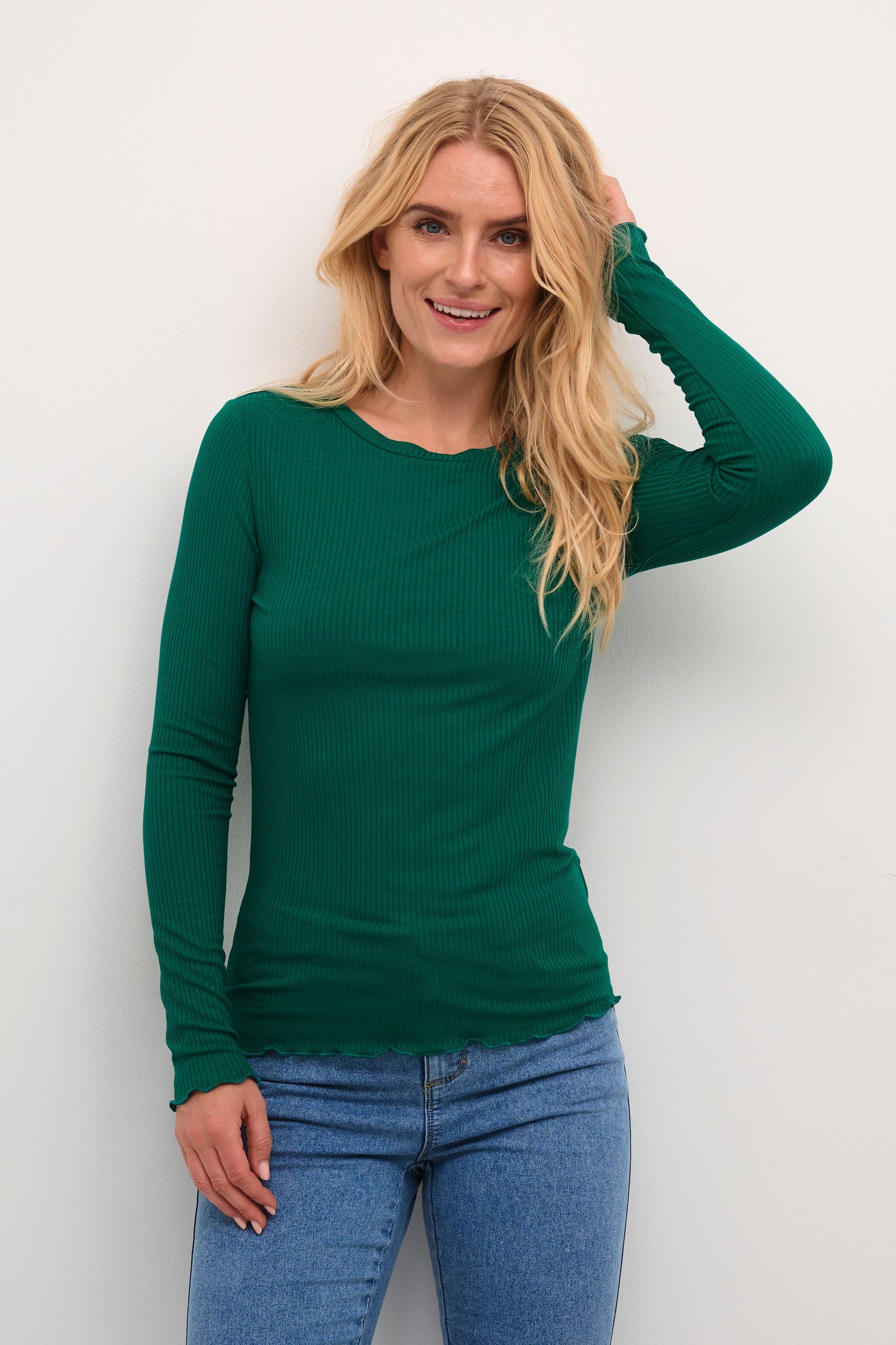 KAdrew T-Shirt T-Shirt Aventurine LS KAFFE