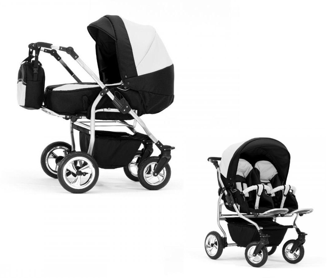 Zwillingswagen Duo 2 in 1 inkl. Sportsitze und umfangreichen Zubehör in 20 Farben