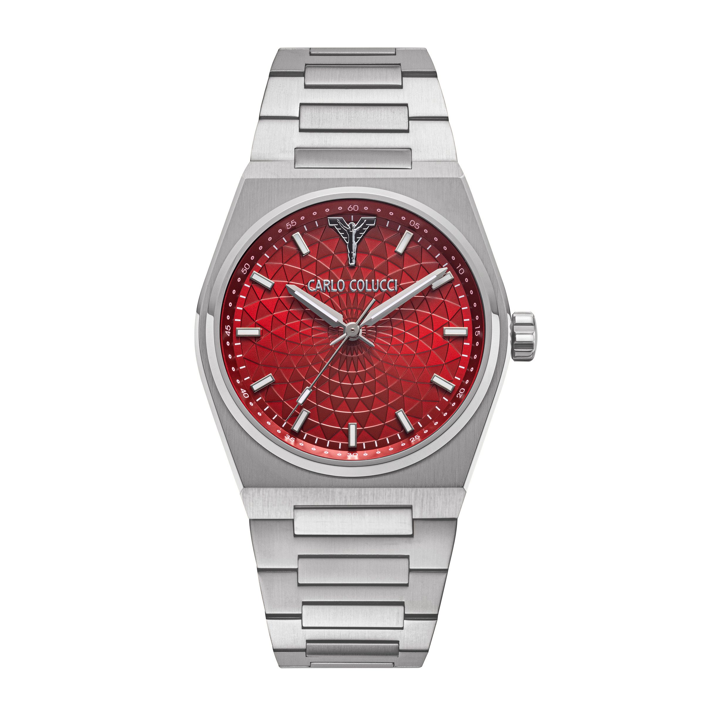 CARLO COLUCCI Quarzuhr CC600-3, Armbanduhr, Herrenuhr, Edelstahlarmband, analog
