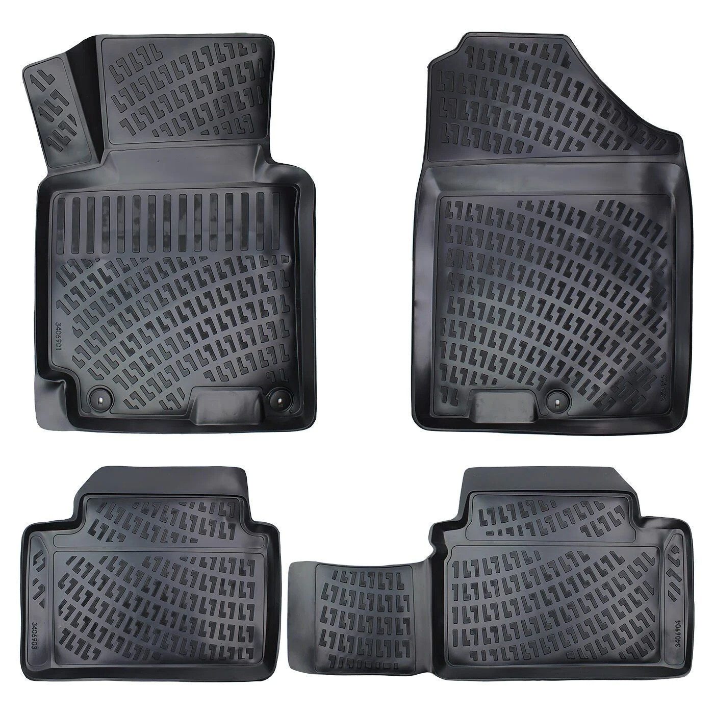 fussmattenprofi.com Auto-Fußmatte 3D Auto Fussmatten für Hyundai i30 (2.Gen) 2012-2017 (1 St), für Hyundai Hyundai i30