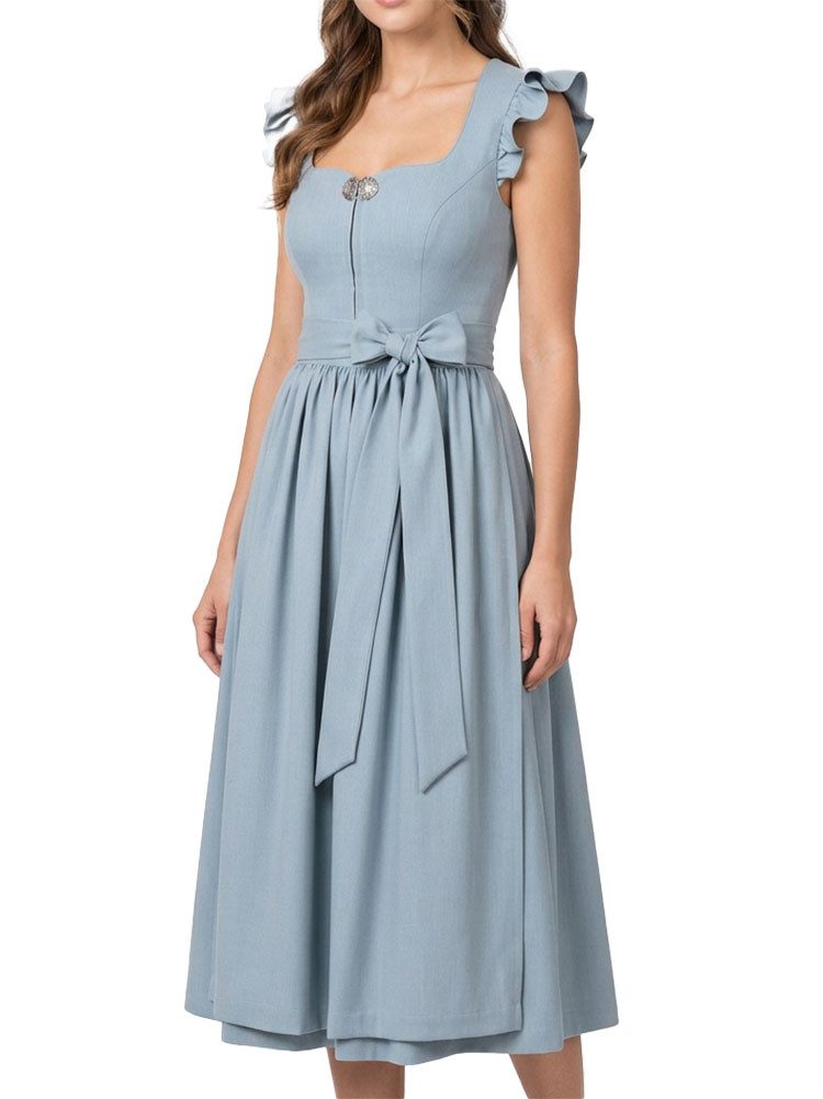 Madame Marie Dirndl Dirndl Meliora Flügelarm 75cm Länge himmelblau – Bild 2 von 3