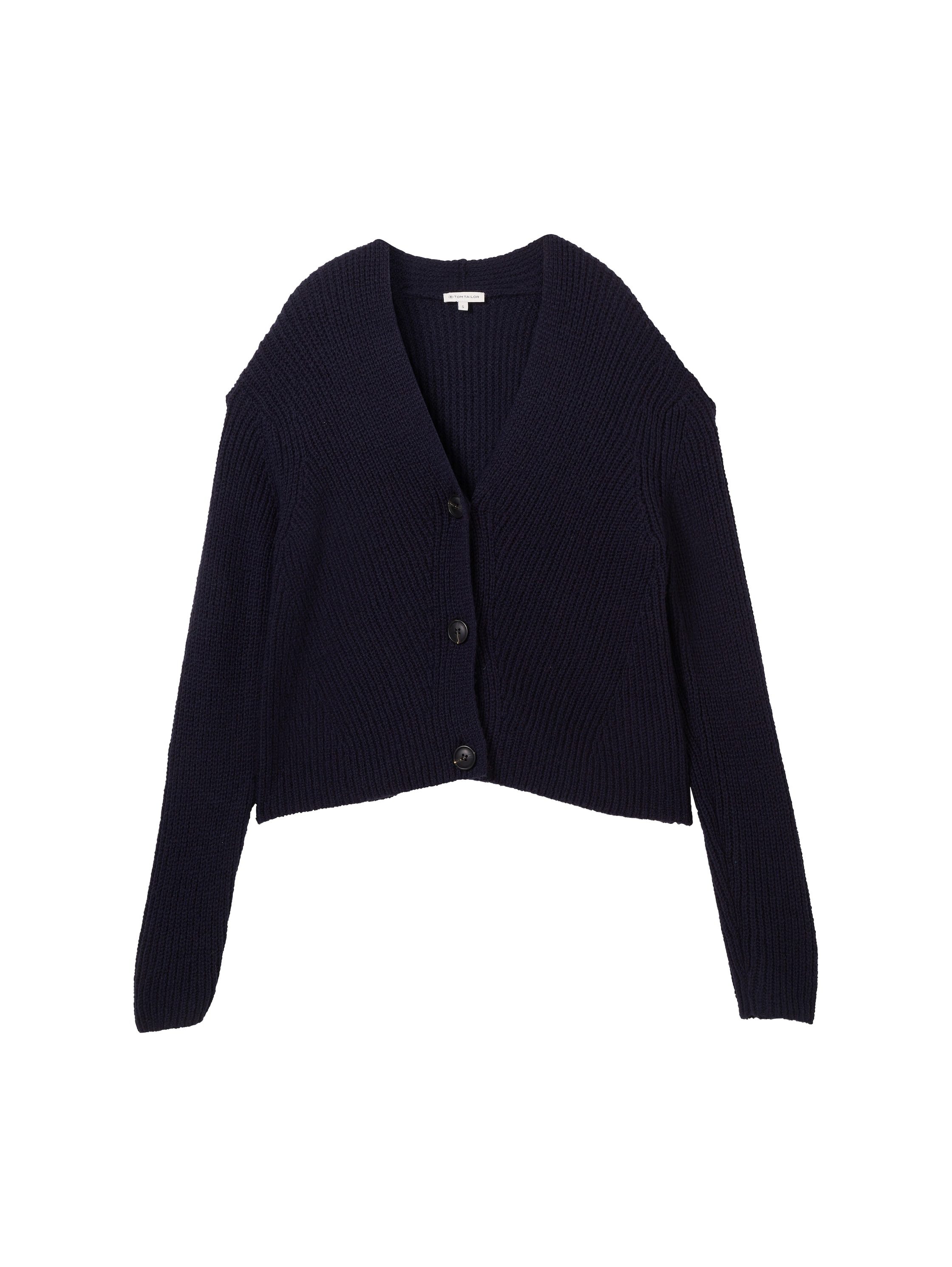TOM TAILOR Strickjacke mit Knopfleiste