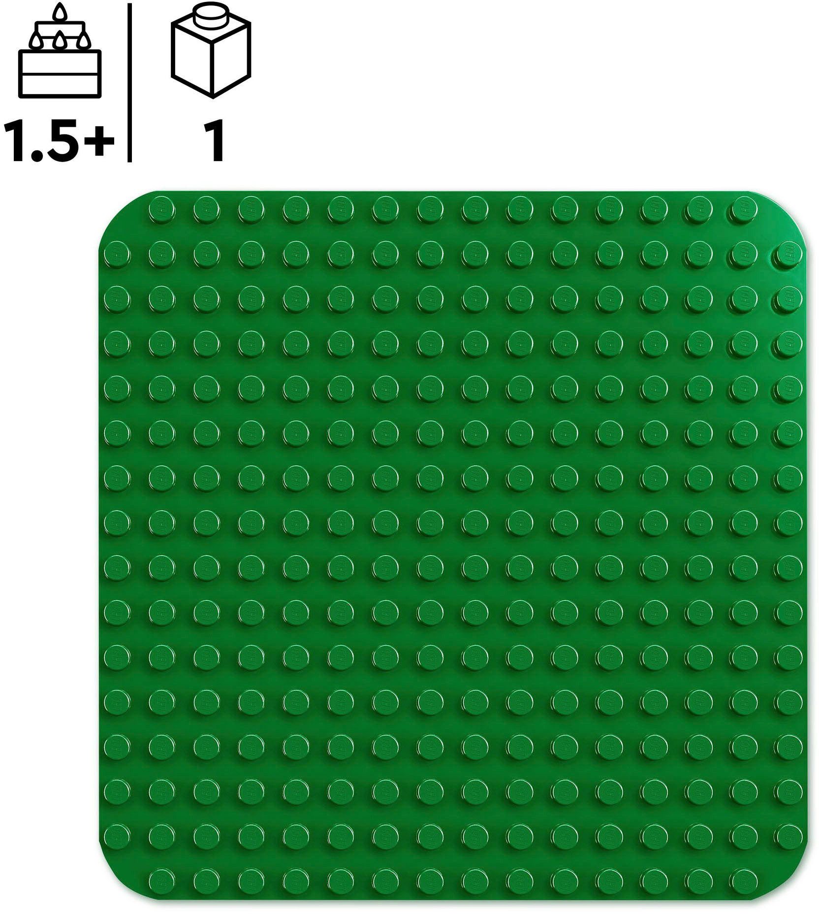 LEGO® Bauplatte in Grün (10460), LEGO DUPLO Classic Konstruktionsspielsteine, (1 St), Made in Europe – Bild 3 von 5