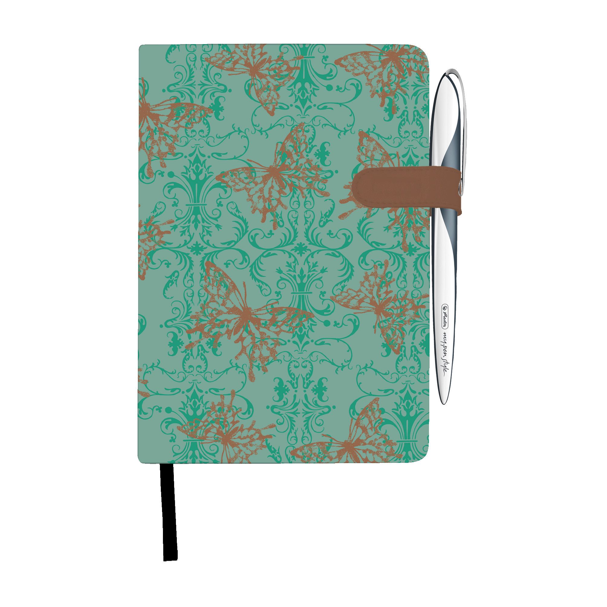 Herlitz Notizbuch Herlitz Notizbuch my.book Lady A5, 96 Blatt liniert, Butterfly
