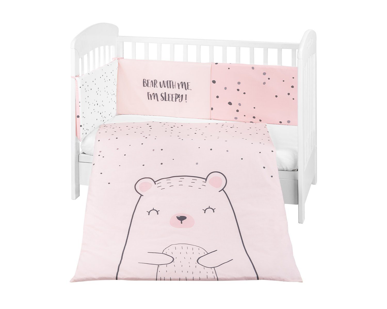 Babybettwäsche Bettwäsche Bär 3-tlg. 135 x 95