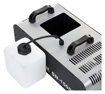 Showlite Discolicht SN-1500D DMX Nebelmaschine 1500W, Nebelausstoß: 560m³/min mit Funkfernbedienung