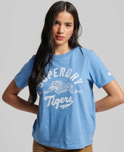 Superdry T-Shirt ATHLETIC COLLEGE T SHIRT Thrift Blue Marl