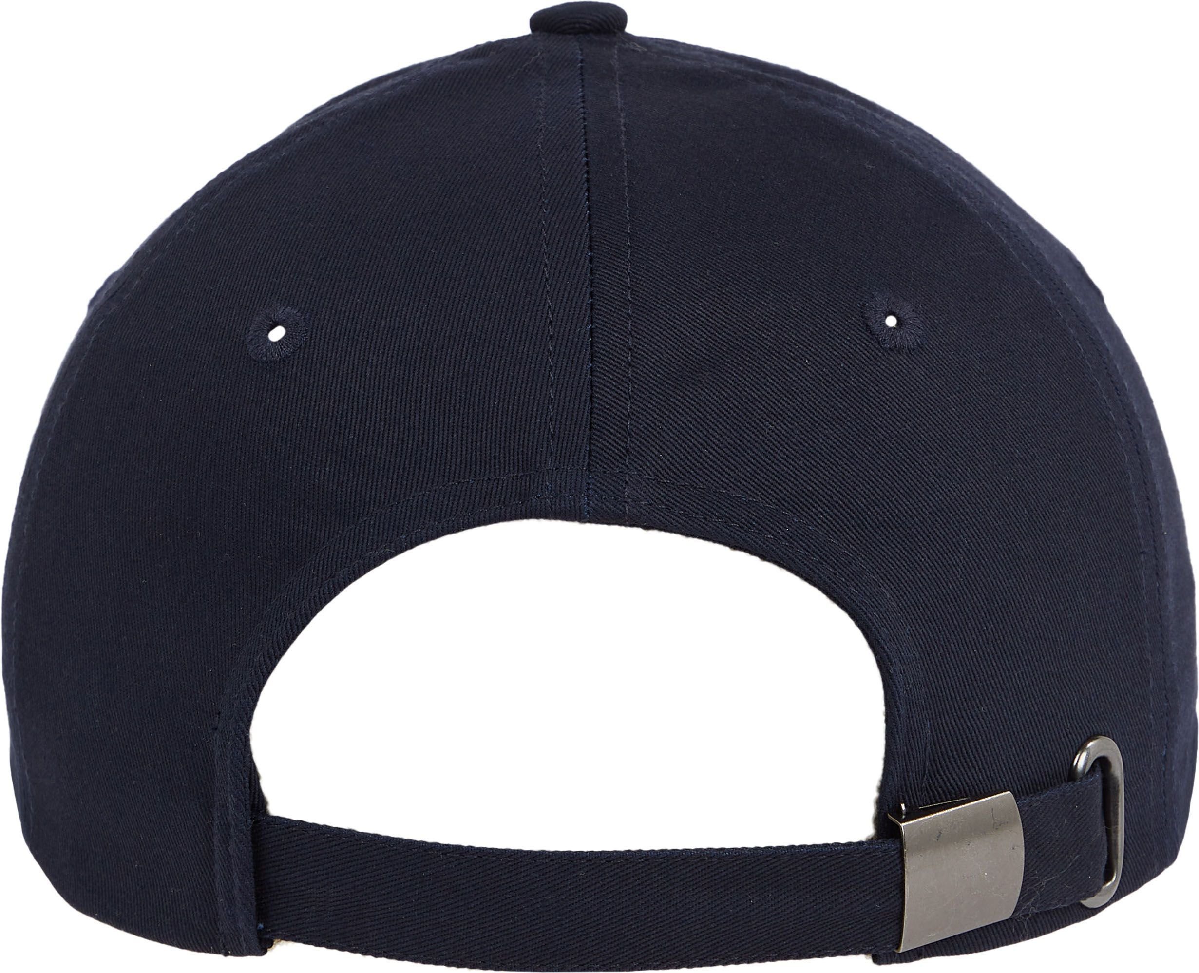 Hilfiger Cap mit Baseball dunkelblau Tommy Leder-Badge