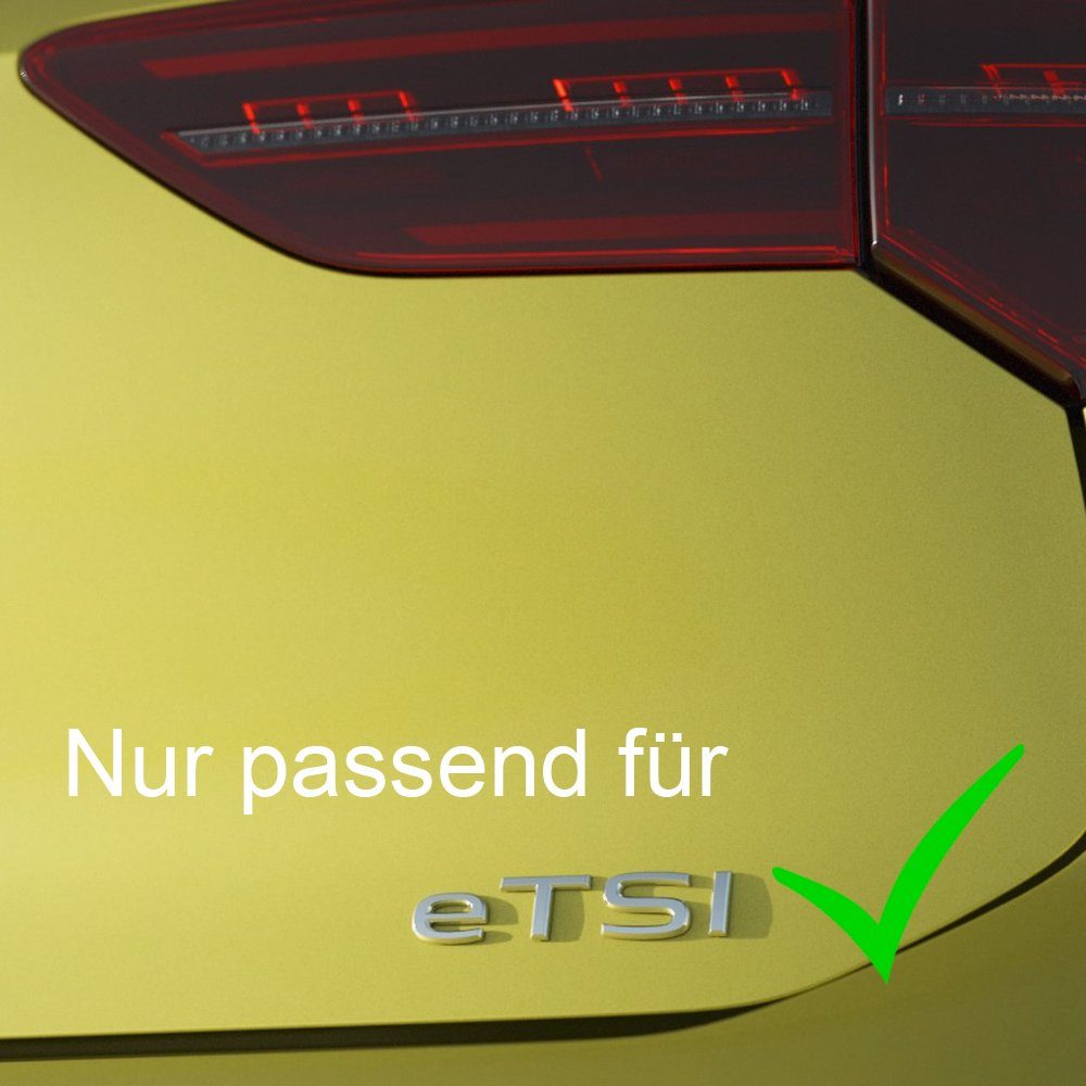Volkswagen Passform-Fußmatten Golf 8 VIII eTSI (4 St), für VW Golf VIII Limousine, Mild Hybrid M-HEV, Gummifußmatten vorne und hinten, rutschfest, abwaschbar,5H1061500A 82V