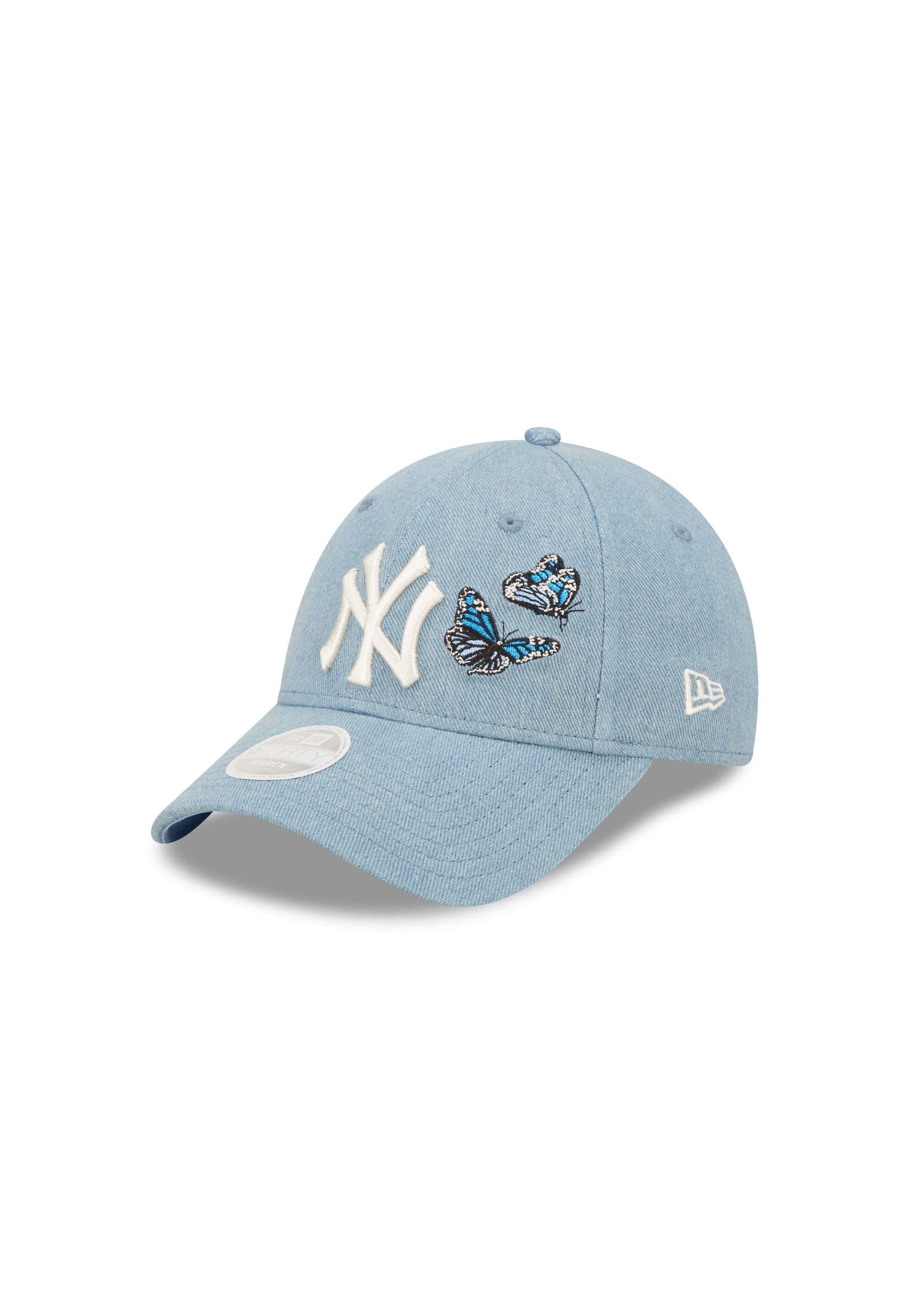 Baseball Cap New York Yankees MLB Butterfly Blue 9Forty Adjustable Women Cap New Er