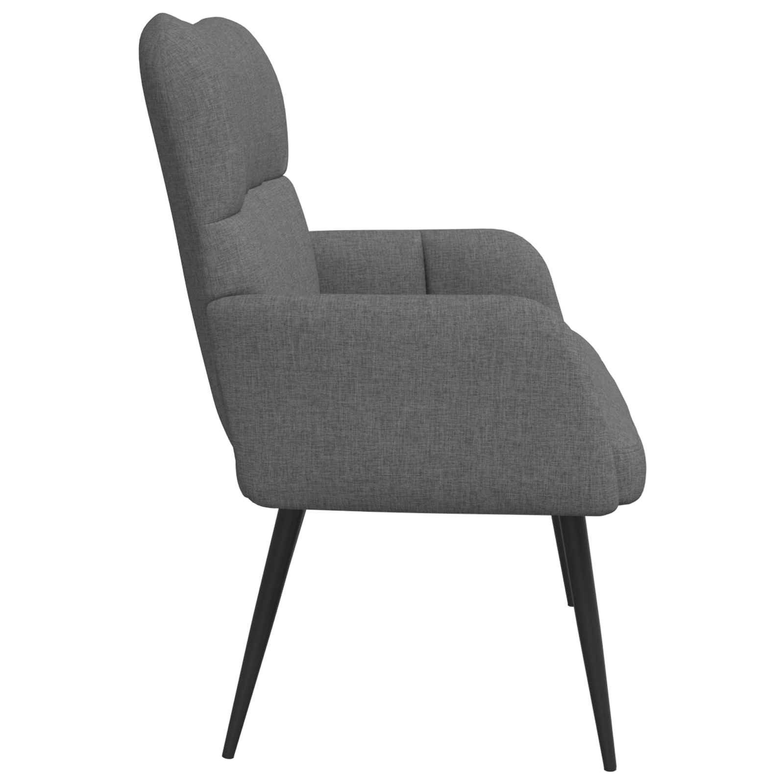 vidaXL Sofa 2-Sitzer Sofa Dunkelgrau 115 x 61 x 87 cm Stoff, 1 Teile – Bild 5 von 5