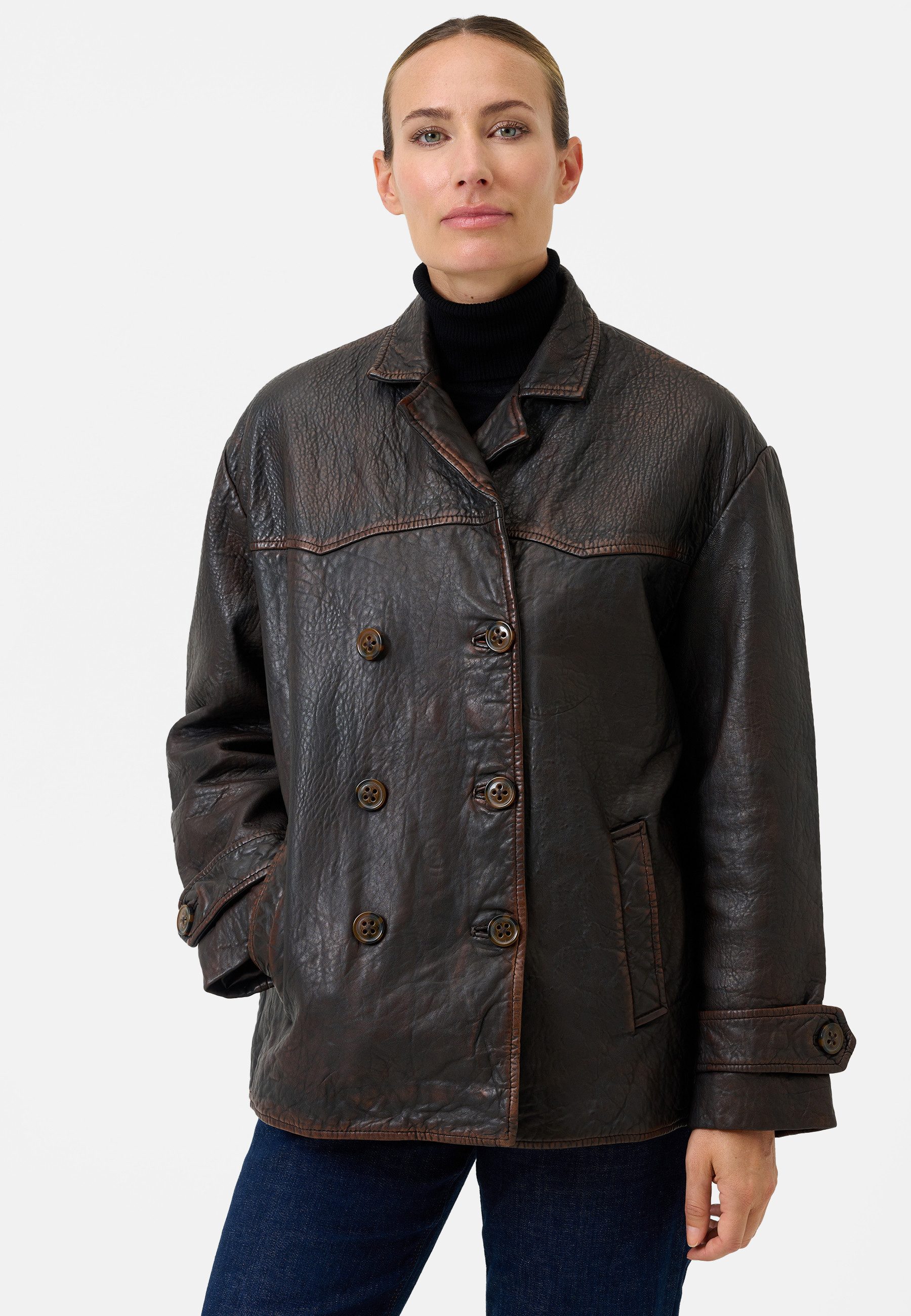 RICANO Lederjacke Oceane Lederjacke im Vintage-Look günstig online kaufen