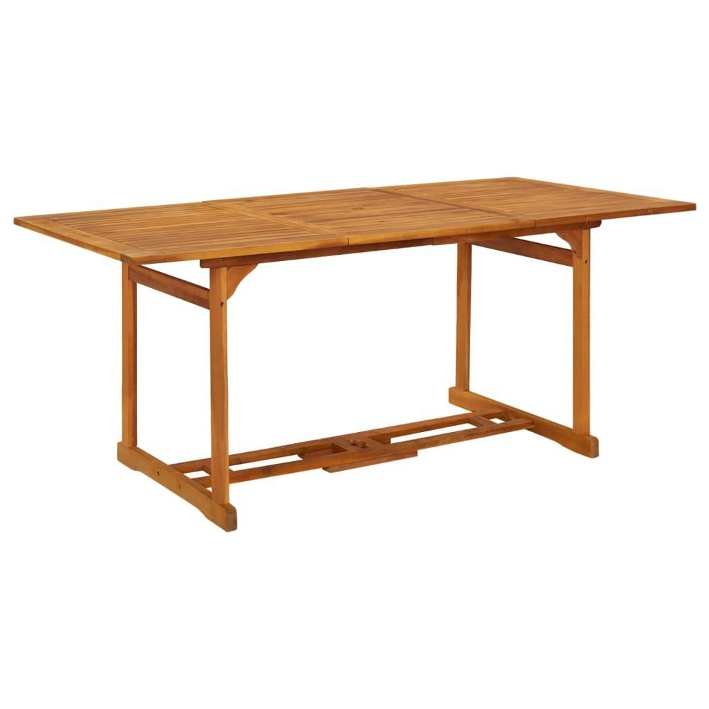 Gartentisch Garten-Esstisch 180x90x75 cm Massivholz