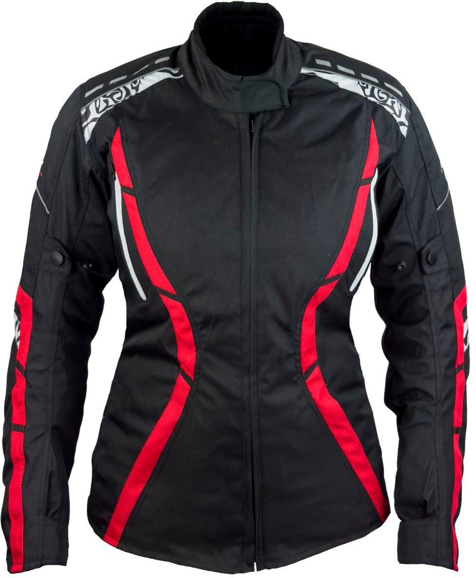 schwarz-rot Motorradjacke Zelina roleff RO