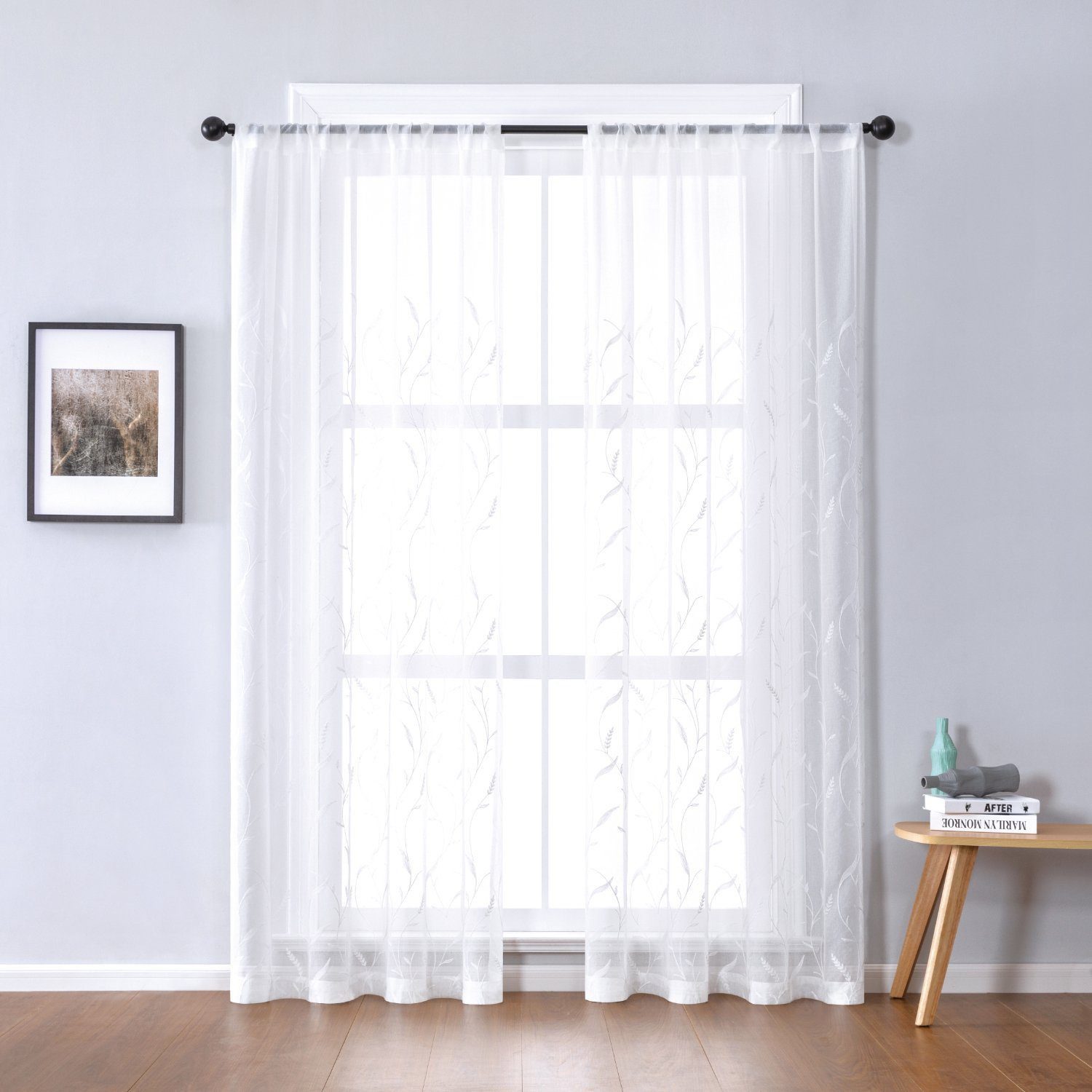 BYSURE Vorhang, Ösen (2 St), halbtransparent, günstig online kaufen