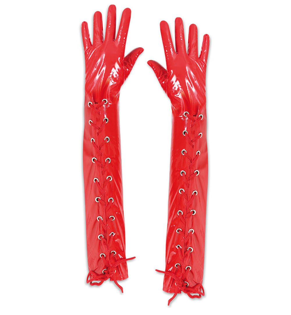 Fries Abendhandschuhe Lack Handschuhe 2 Modelle zur Wahl Domina Dessous Kar günstig online kaufen